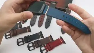 Vintage Full Grain Genuine Leather Iwatch Band Straps Bracelet Apple Watch