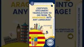 Certified Document Translation | Aragonese | #USCIS  #immigration & #apostille #notarypublic
