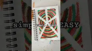 Простая и легкая идея для ведения арт-дневника для начинающих #dailyart #easyart