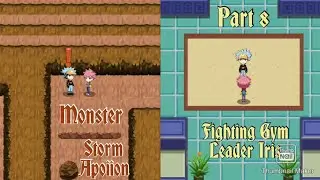 Monster Storm Apoiion Part 8 Looking For Gym Leader Iris In Cave/Battling Fighting Gym Leader Iris