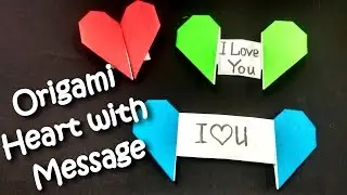 EASY Origami: Heart with Message -  GIFT FOR MOTHER. Mother's Day