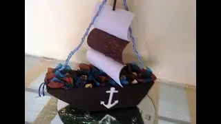 Centro de mesa con forma de Barco para fiestas de cumpleaño