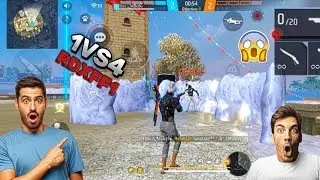 1VS4 FIGHT 😱 AGAINST GRANDMASTER PLAYERS 🥵 || DON'T SHOW ME EMOTE 🤬 #freefire @NonstopGaming_