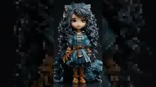 Chinese mythological figure Dragon Girl - AI Art