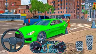 City Taxi Simulator 3D: Girls passenger pick up driver to destination - car game android gameplay