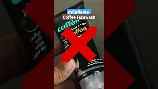 mCaffeine Coffee face wash Reality 🐍 | #mcaffiene #coffee #facewash