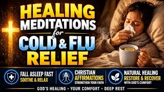 Healing Meditations for Cold & Flu Relief | Fall Asleep Fast with Christian Affirmations
