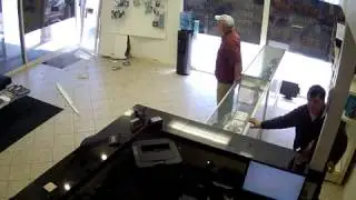 from the inside Car crashing into building