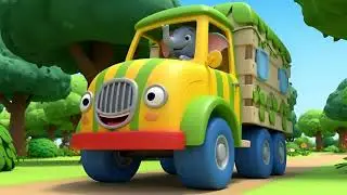 Wheels on the Elephant Truck 🐘🚌 | Fun Baby Songs & Nursery Rhymes for Kids | elephant truck song