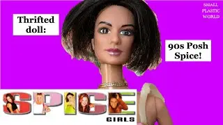 Thrifted celebrity doll: 90s Posh Spice (Victoria Beckham) from the Spice Girls!