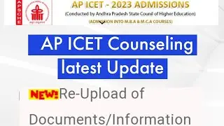 AP ICET  Web options 2023||AP ICET Counseling latest updates 2023 || Ap Icet 2023