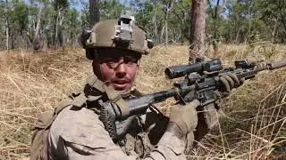 U.S. Marines conduct 'Predators Walk' at Mount Bundey, NT, Australia