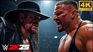 WWE 2K25 &ndash; Undertaker Battles Bron Breakker for the intercontinental championship Title ! | PC 4K |