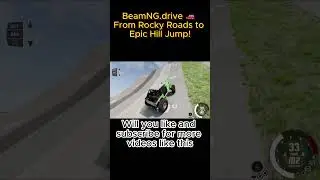 🚗 BeamNG.drive Adventure: From Rocky Roads to Epic Hill Jump! 🌄