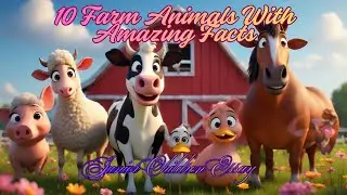 🐷 10 Farm Animals with Amazing Facts | Easy 10 Lines Essay for Kids | Learn Farm Animals