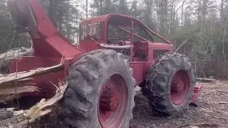 Timberjack 230 skidder logging firewood