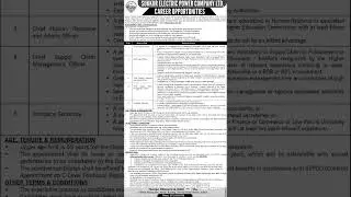 SEPCO Jobs May 2025 June Apply Online Chief Legal / Financial Officers & Others WAPDA Latest