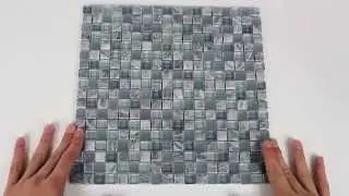 Stone Glass Mosaic Tile Blue Grey - 200KER1980