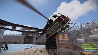 RUST attack heli stuck