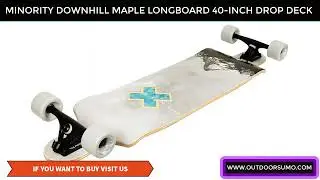 MINORITY Downhill Maple Longboard Skateboard 40 inch Drop Trough Deck Made for Cruising Ride by IOL