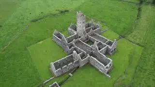 Drone Footage of Moyne Abbey in Killala County Mayo