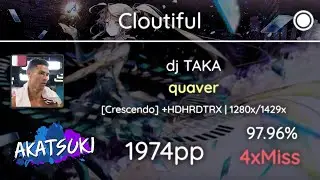 [11.65⭐] Relax | Cloutiful | dj TAKA - quaver [Crescendo] +HDHRDTRX 97.96% 1974pp 4❌