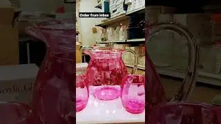 acrylic water set best qualit #drink #gold #crockery #coffeecafe #kitchenware #religion #crockeryit