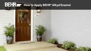 How to Apply BEHR&reg; Alkyd Enamel to Doors and Trim