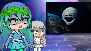 Planet Humans female AU react to The Moon Wakes Up Part 1