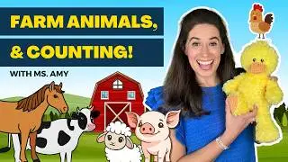 Farm Animals for Toddlers | Animal Sounds, Counting & Colors | Christian Preschool Learning | baby