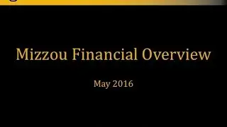 University of Missouri Budget Forum 5-13-16