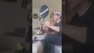 practicing  tennis at home