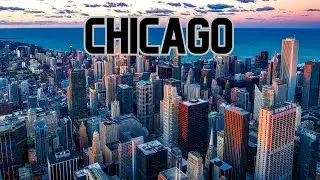 Drone Footage Chicago IL USA- Downtown Chicago Aerial View