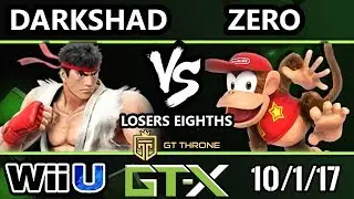 GTX 2017 Smash 4 - E2C | Darkshad (Ryu) vs TSM | ZeRo (Diddy Kong) - Wii U L.Eighths