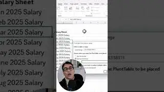 Create sheets form list in excel in bulk | #shorts