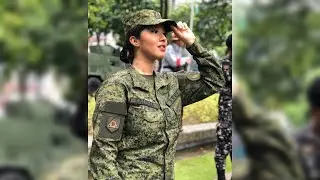 This former Filipina  Beauty queen joins the Army reserve force