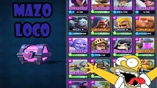 ABRIMOS COFRE MAGICO Y HACEMOS UN MAZO RAMDOM LOCO | CLASH ROYALE