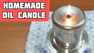 How To Make a 100 Hours Waste Cooking Oil Candle | DIY