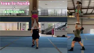 stunt vlog 01: doing toss-to-hands and extension as a beginner stunter | itsgrxce