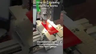 Gravograph M20 demonstration Diamond Drag engraving