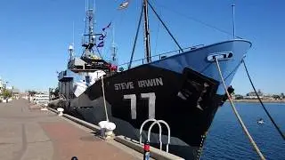 Sea Shepherd's Steve Irwin in Port Adelaide, South Australia