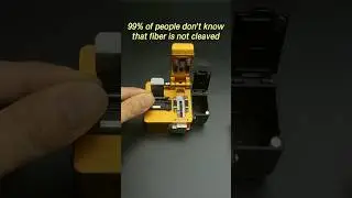 Fiber Optic Fails: Not Cleaved! #internet #techfails #fiberoptic #techshorts #science #tech #usa