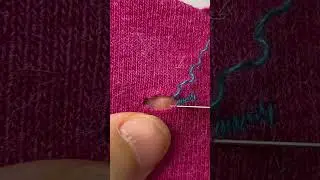 衣物破洞损坏无痕修复技巧分享 #needling #embroidery #裁縫 #knitting #缝补 #clothing #crochet #clothrepair #handmade