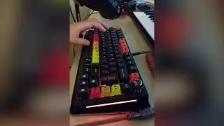 GMMK PRO Sound test: Anubis switches, brass plate, double gasket, foam mod, stab mod.