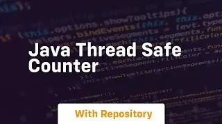 java thread safe counter