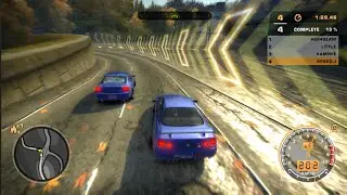 🏁 Nissan Skyline R34 GTR | Intense Sprint Race | NFS Most Wanted HD Remastered[60FPS]