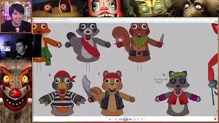⚫Reaction to the CONCEPT ART of FNAF SECRET OF THE MIMIC - GG Games