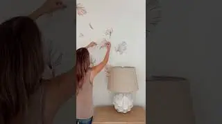 Removable Peel & Stick Wall Decals Transformation - Create a Zen Tropical Oasis in Your Bedroom!