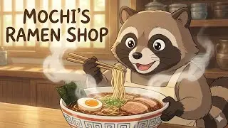 Mochi's  Rainy Day Ramen 🐾🍜 | Studio Ghibli Style Cooking