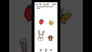 #Answerbrainoutlevel86 Brain Out Level 86 Puzzle - Tap a butterfly above the texts!